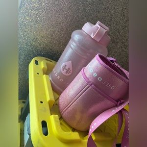 Hydrojug pink glitter